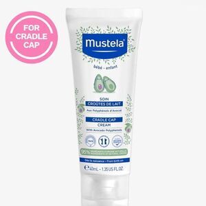 NIB New Mustela Cradle Cap Cream Babies/Newborns w/Avocado 1.35 oz